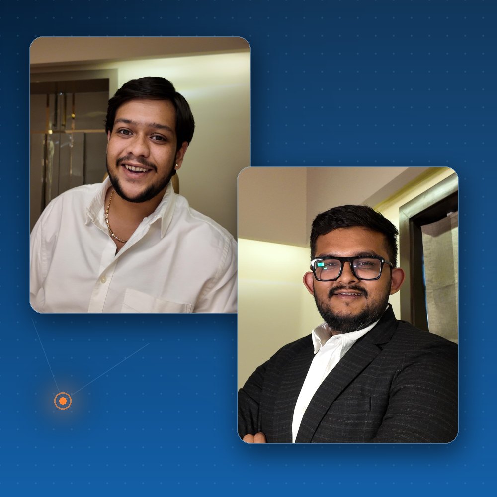 Qubitix Technologies founders Shyam Hirani and Shrey Vasoya